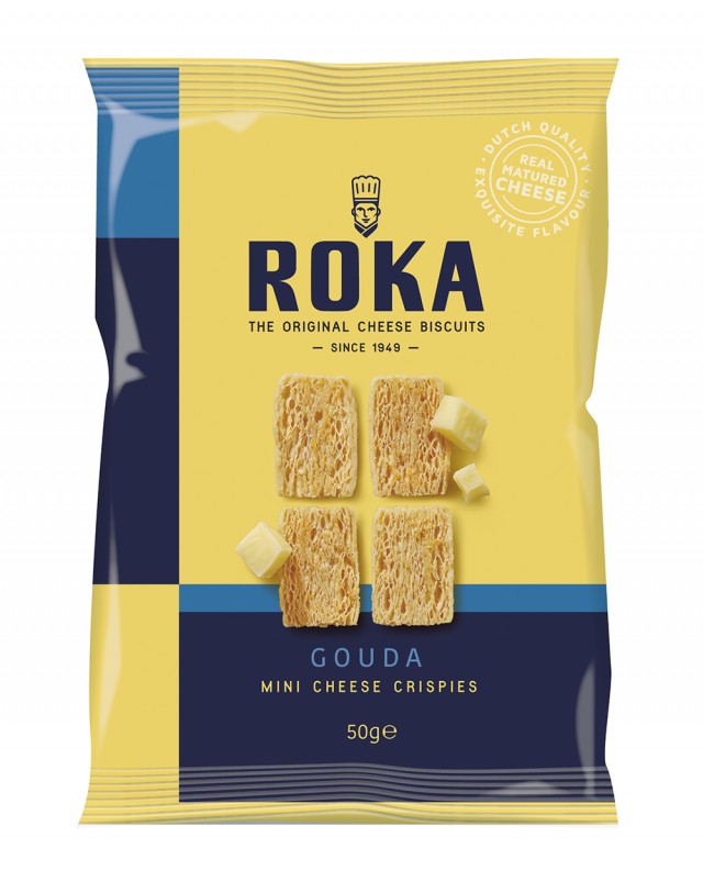 ROKA Mini Cheese Crispies Gouda Cheese 50g