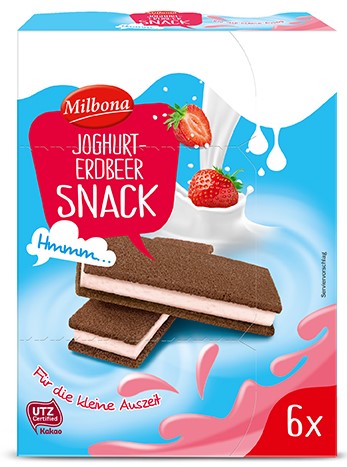 MILBONA Milch Snack Erdbeere Joghurt