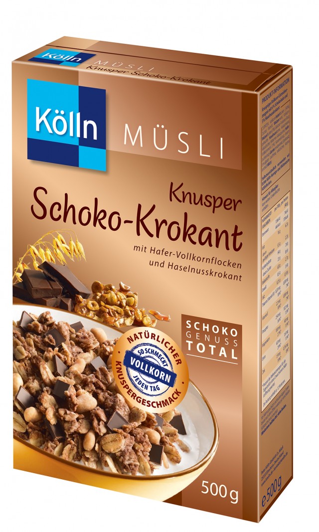 Kölln® Knusper Schoko/Krokant Müsli