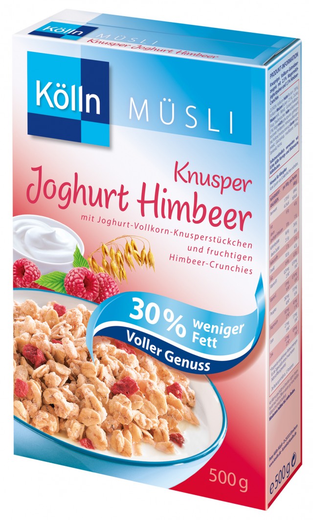 Kölln® Knusper Joghurt Himbeer 30% weniger Fett