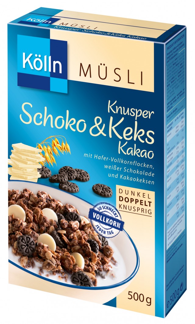 Kölln® Knusper Schoko Keks Kakau Müsli